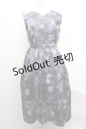 画像: axes femme / トゥインクルスノー柄ワンピース   S-24-10-01-075-AX-OP-HR-ZI