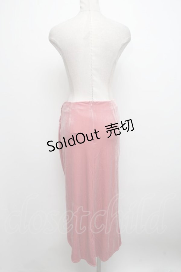 画像2: LACEMADE / ベロアスカート  ピンク S-24-10-11-082-LO-SK-AS-ZT225 (2)