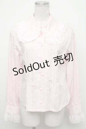 画像: BABY,THE STARS SHINE BRIGHT / 袖ピンタックブラウス  ピンク S-24-10-19-025-BA-BL-AS-ZS