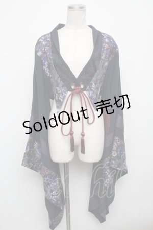 画像: Qutie Frash / 着物ショートカーデ  紺 S-24-10-22-051-QU-TO-AS-ZS