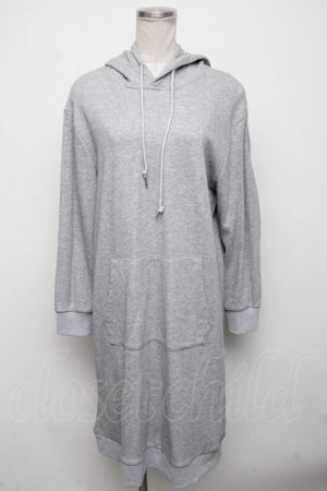 画像: NieR Clothing / がおまるロングパーカー  グレー S-24-10-22-040-PU-TO-HR-ZI