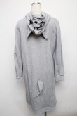 画像2: NieR Clothing / がおまるロングパーカー  グレー S-24-10-22-040-PU-TO-HR-ZI (2)