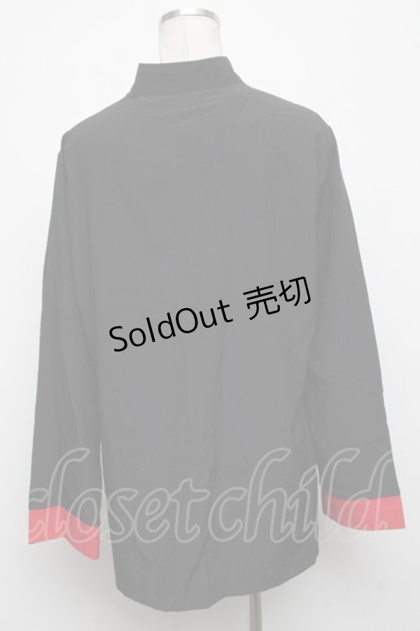 画像2: NieR Clothing / チャイナボタンシャツ  黒 S-24-10-22-044-PU-BL-HR-ZT407 (2)