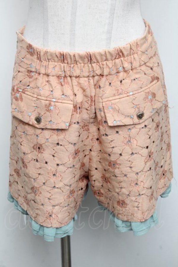 画像2: Franche Lippee / 裾フリルショートパンツ   S-24-10-24-068-LO-PA-HR-ZT186 (2)