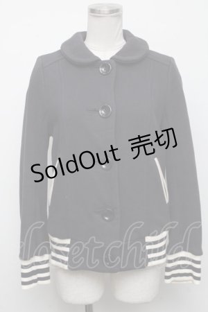 画像: Franche Lippee / ショートブルゾン  ネイビー S-24-10-24-016-LO-JA-HR-C007