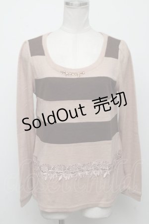 画像: 【SALE】axes femme /  ニットトップス   S-24-10-26-013-AX-BL-HR-ZT133