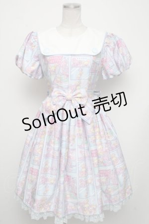 画像: Angelic Pretty / Comic Toysワンピース  サックス S-24-11-13-061-AP-OP-AS-ZS