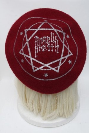 画像: Angelic Pretty / Amuletベレー  アカ S-24-11-13-010-AP-AC-AS-ZT433