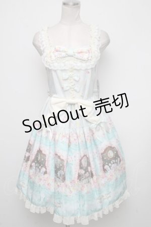 画像: BABY,THE STARS SHINE BRIGHT / 夢色に花舞うPrincess Garden Party柄デコールジャンパースカート  ミント S-24-11-13-073-BA-OP-AS-ZS