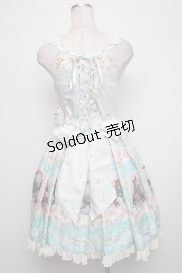 画像2: BABY,THE STARS SHINE BRIGHT / 夢色に花舞うPrincess Garden Party柄デコールジャンパースカート  ミント S-24-11-13-073-BA-OP-AS-ZS (2)
