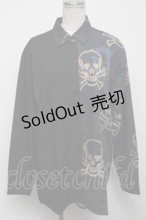 画像: NieR Clothing / 転写シャツ  黒 S-24-11-14-023-PU-BL-AS-ZT235