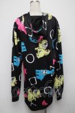 画像2: NieR Clothing / 転写パーカー  黒 S-24-11-14-025-PU-TO-AS-ZT235 (2)