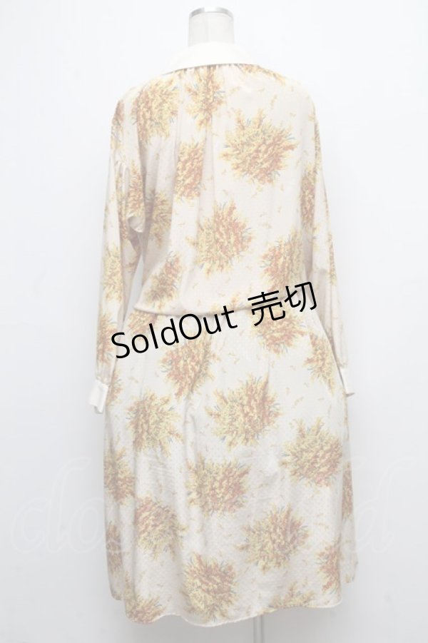 画像2: 【SALE】PINK HOUSE / ミモザ柄ワンピース  オフ S-24-11-18-046-LO-OP-AS-ZT431 (2)