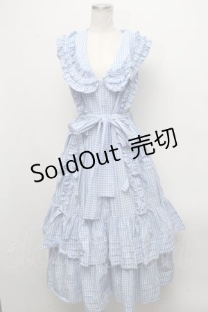 画像: Physical Drop / ミルフィーユフリルドレス  サックス S-24-11-20-077-LO-OP-HR-ZS