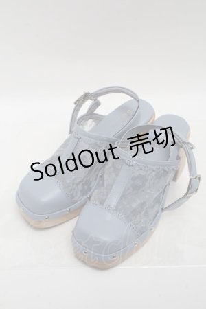 画像: axes femme / 木底風シューズ M サックス S-24-11-20-019-AX-SH-AS-ZS