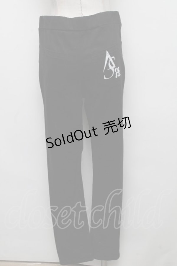 画像2: SEX POT ReVeNGe / プリントスキニーパンツ  黒 S-24-11-23-092-SP-PA-AS-ZT0324S (2)