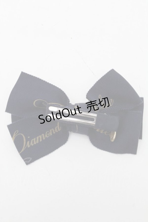 画像2: Jane Marple / ロゴリボンクリップ  紺 S-24-11-25-006-JM-AC-AS-ZT422-F009 (2)