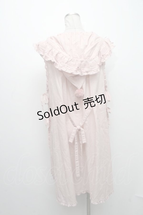 画像2: PINK HOUSE / ウィンターフォレスト刺繍タブリエ  ピンク S-24-11-29-023-LO-OP-AS-ZS (2)