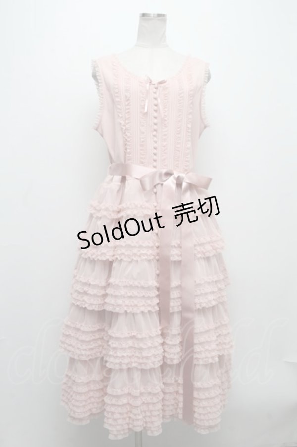 PINK HOUSE / ウーリーチュールフリル使いローンワンピース