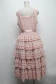 画像2: PINK HOUSE / ウーリーチュールフリル使いローンワンピース  ピンク S-24-11-29-047-LO-OP-AS-ZT064 (2)
