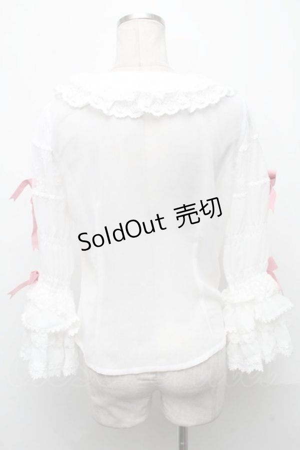 画像2: BABY,THE STARS SHINE BRIGHT / Pastoral Decoration Paletteブラウス  白 S-24-12-01-009-BA-BL-AS-ZS (2)
