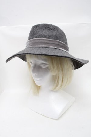 画像: axes femme / フェルトハット  グレー S-24-12-03-021-AX-AC-AS-ZS