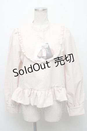 画像: FLC / MINA*ペプラムブラウス  ベージュ S-24-12-04-031-LO-BL-AS-ZS
