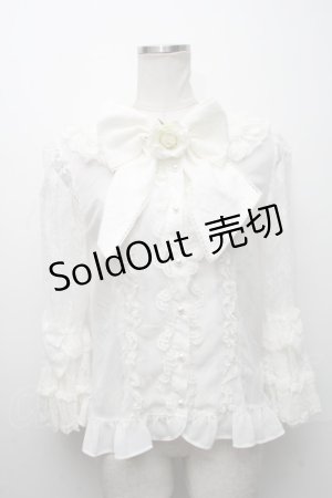 画像: Angelic Pretty / 夢みる舞踏会ブラウス  白 S-24-12-06-070-AP-BL-AS-ZS