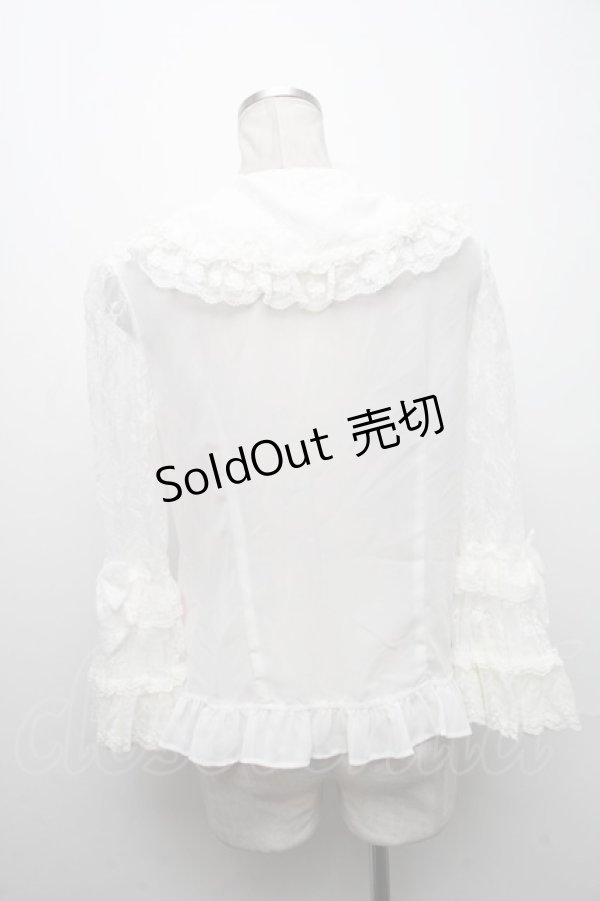 画像2: Angelic Pretty / 夢みる舞踏会ブラウス  白 S-24-12-06-070-AP-BL-AS-ZS (2)