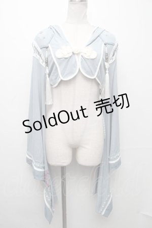 画像: Ozz oneste / 着物袖ボレロ  サックス S-24-12-06-030-OO-TO-AS-ZS