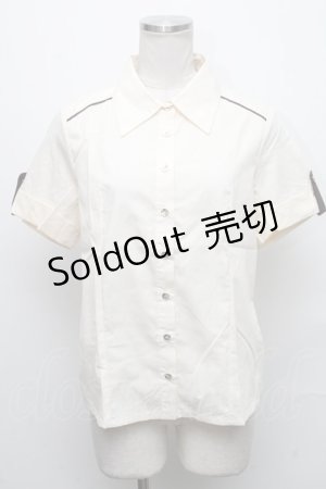画像: Blue rouge / 半袖ブラウス  オフ S-24-12-09-028-CA-TO-AS-ZS