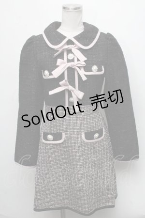 画像: Swankiss /DC ribbon tweed　OP F ピンク S-24-12-13-078-CA-OP-SZ-ZT005