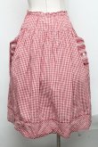 画像2: PINK HOUSE / デイジーモチーフ付きギンガムスカート  赤 S-24-12-13-083-LO-SK-SZ-ZT356 (2)