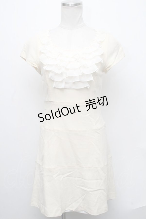 画像1: 【SALE】JESUS DIAMANTE / シフォンフリルワンピース 38 オフ S-24-12-13-055-JE-OP-AS-ZT235 (1)