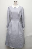 画像1: NieR Clothing / 配色切替ワンピース  サックス S-24-12-15-068-PU-OP-HR-ZT364 (1)