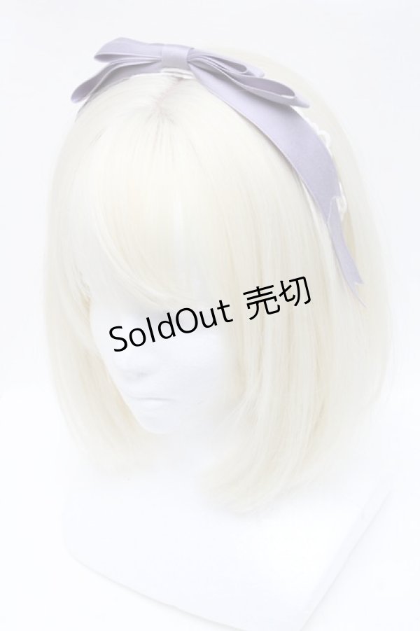 画像1: LOLITA / リボンレースカチューシャ  ラベンダー S-24-12-15-007-LO-AC-HR-ZS (1)