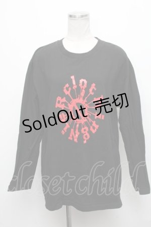 画像: NieR Clothing / プリントカットソー  黒 S-24-12-15-039-PU-TO-AS-ZT408