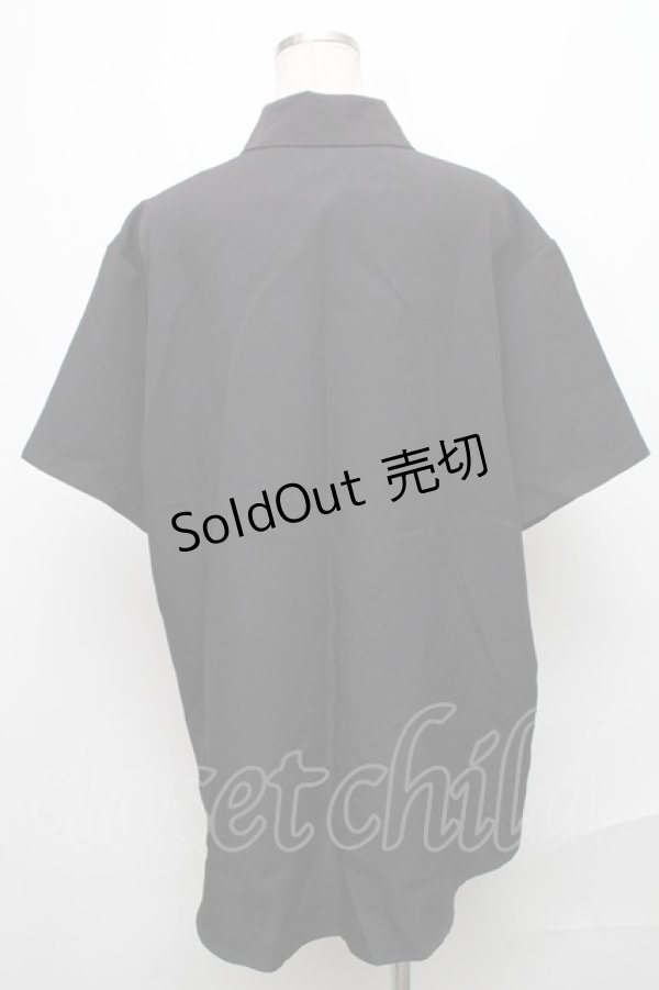 画像2: NieR Clothing / 転写プリントシャツ  黒 S-24-12-15-046-PU-TO-AS-ZT137 (2)