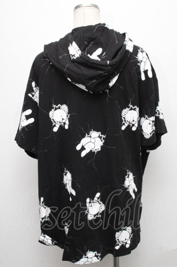 画像2: monomania / よだれベアーパーカー  黒 S-24-12-15-047-PU-TO-AS-ZS (2)