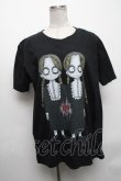 画像1: HEIHEI /  少女プリントTシャツ  黒 S-24-12-17-023-PU-TS-AS-ZI (1)