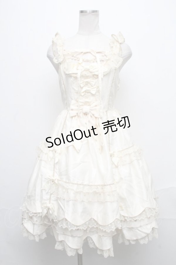 画像1: Angelic Pretty / Sweet Sugarジャンパースカート  オフ S-24-12-23-080-AP-OP-AS-ZS (1)