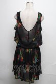 画像2: HYSTERIC GLAMOUR / プリントシフォンワンピース  黒 S-24-12-23-083-PU-OP-HR-ZT187 (2)