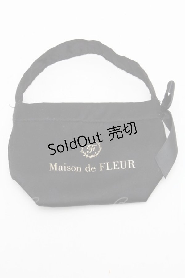 画像1: Maison de FLEUR / 10thノベルティミニトートバッグ  黒 S-24-12-23-016-LO-BG-AS-ZT433 (1)