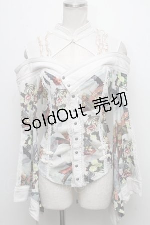 画像: Ozz oneste / 着物袖トップス  白 S-24-12-23-040-OO-TO-AS-ZS
