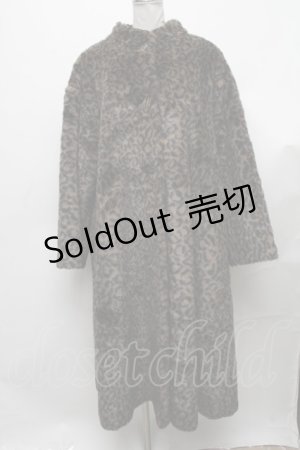 画像: PUNK / レオパードファーコート  ブラウン S-24-12-24-038-PU-JA-AS-ZT-C008