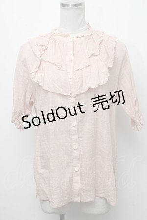 画像: Perla nell' ostrica / フリルブラウス  ピンク S-24-12-27-031-EL-BL-AS-ZS