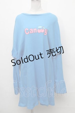 画像: Candy Stripper /ロゴワンピース  ブルー S-24-12-27-042-PU-TO-AS-ZT187