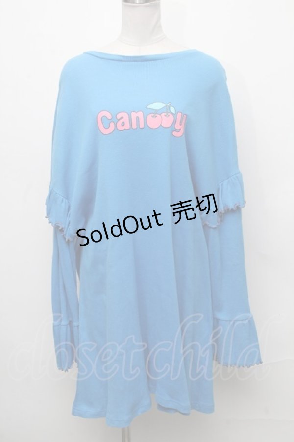 画像1: Candy Stripper /ロゴワンピース  ブルー S-24-12-27-042-PU-TO-AS-ZT187 (1)