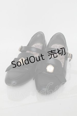 画像: m petit by misako / NINA'Sコラボパンプス L 黒 S-25-01-05-002-LO-SH-AS-ZS