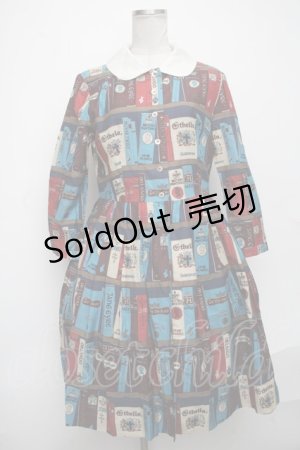 画像: Jane Marple / British Libraryワンピース  ブルー S-25-01-05-043-JM-OP-HR-ZT362